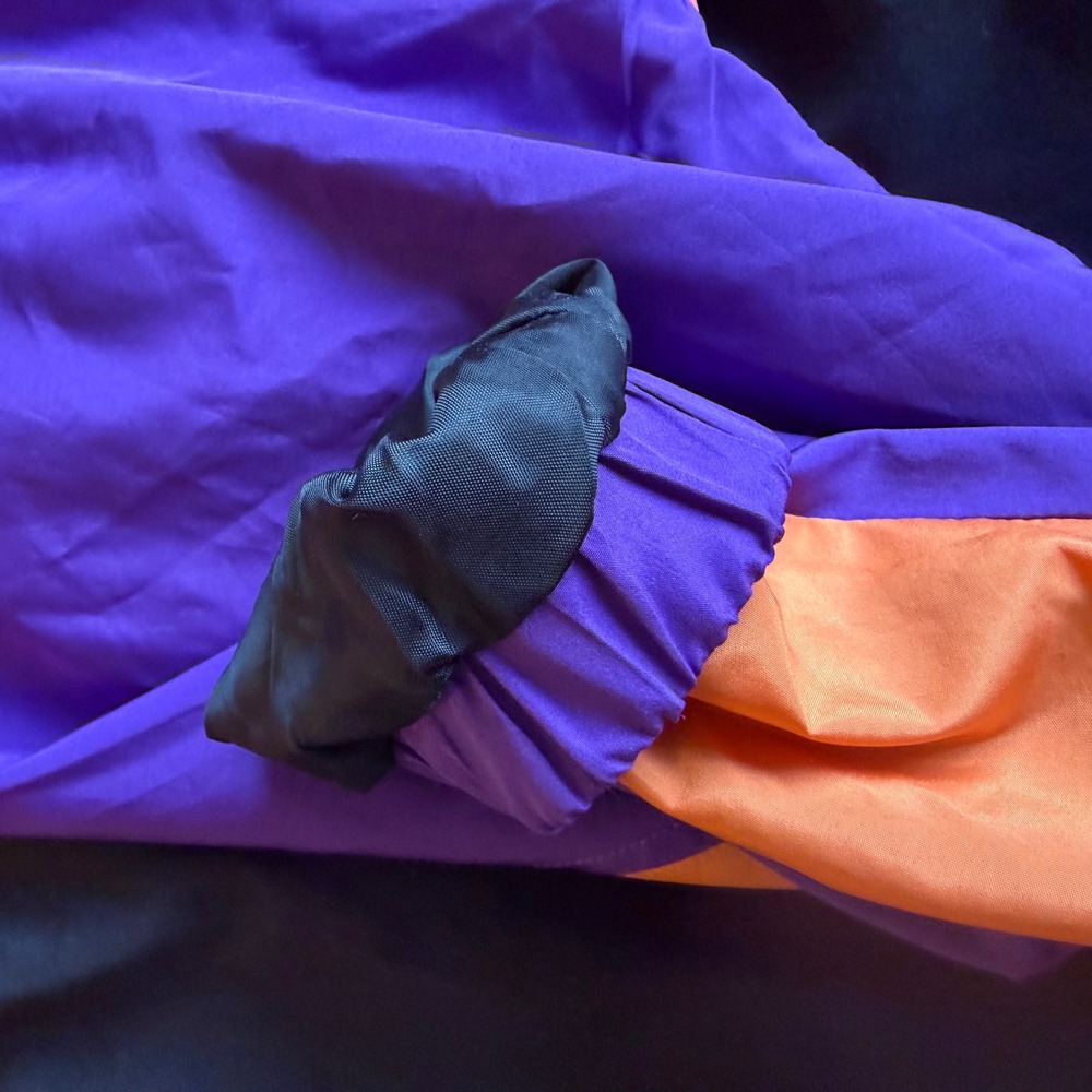 Vintage Grand Club Beach Windbreaker Colorblock Retro 90s Neon Vintage Jacket XS - Picture 10 of 10